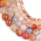 Light Red Leaf Carnelian Onyx Natural Gemstone Beads Jewelry Making Strand 15"