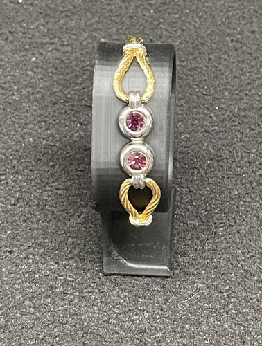 Ultima Gold Plated Costume Jewellery - Bracelet with Amethysts
