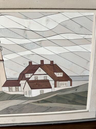 WOODSCAPES ART Portland Head Leuchtturm bemaltes Puzzle Wandbehang KOMPLETT - Bild 2 von 4
