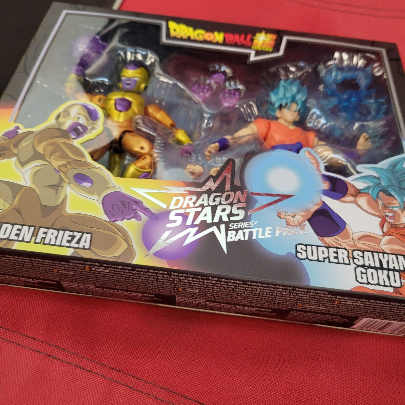 Bandai Dragon Ball Stars Super Saiyan Blue Goku Vs Golden Frieza Battle  Pack New