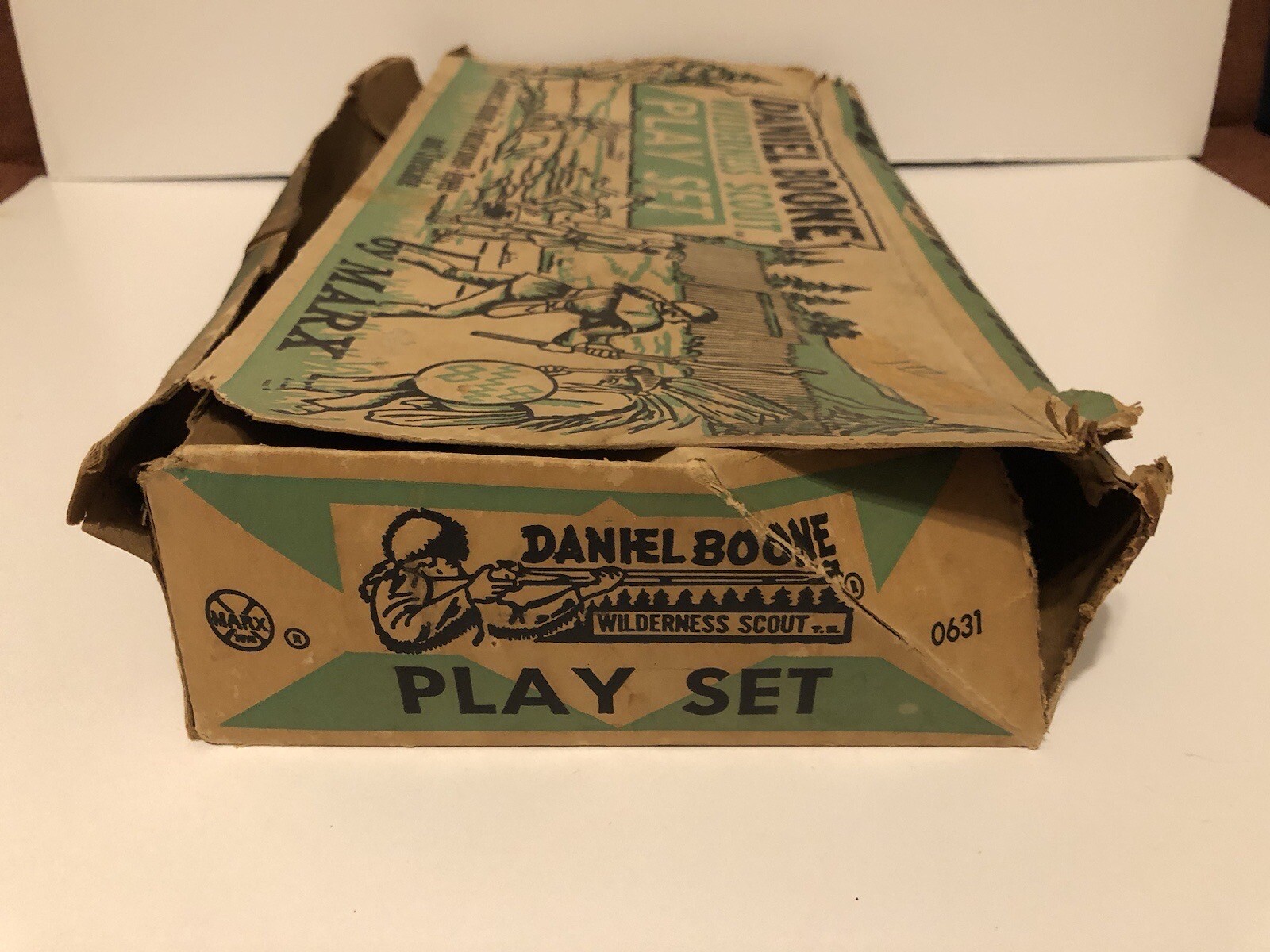 Vintage c 1964 Marx Daniel Boone Wilderness Scout Play Set 0631 in