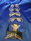 Lot of Vintage Eyeglasses Frames w/ Lenses Wire Oversize Octagon Folding