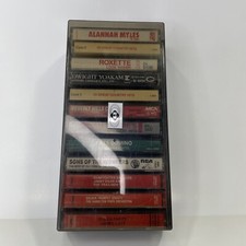 Lot Of 12 Cassette Tapes From The 1970  s-1990  s Incl. Canada Imports w/ Case