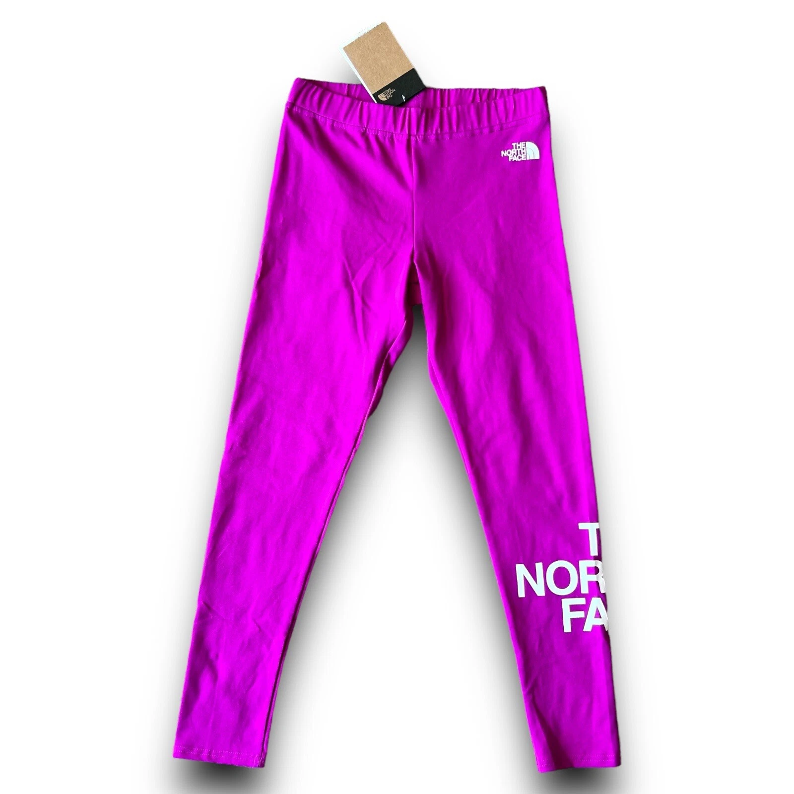The North Face - Cotton Logo Legging 7/8 - Girls Size X-Large - Fuchsia Pink