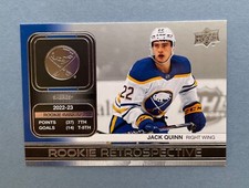 2023-24 Upper Deck Series 1 Hockey Jack Quinn Rookie Retrospective #RR-16