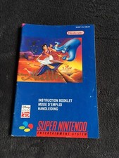 Notice Super Nintendo Aladdin EUR, Excellent état