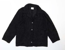 anne sofie Womens Black Jacket Size M