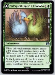 Sidequest: Raise a Chocobo // Black Chocobo #201 MTG Final Fantasy Uncommon