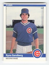 1984 Fleer #504 Ryne Sandberg Near Mint or Better