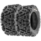 Set of 2, 25x11-10 25x11x10 ATV UTV SxS All Terrain 6 Ply Tires A033 by SunF