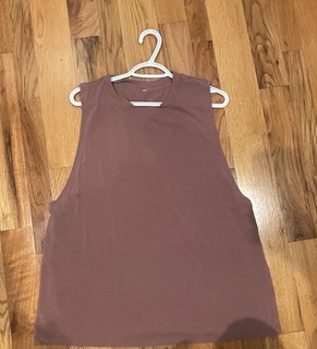 LULULEMON Donna Breeze by Muscle Tank II Argilla Rame Grande Usato