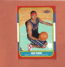 2006-07 FLEER JOSH BOONE 1986-87 20TH ANNIVERSARY ROOKIE #46 NEW JERSEY NETS