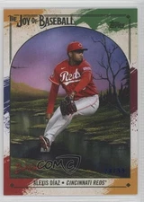 2023 Topps X Bob Ross The Joy of Baseball Paint Splatter Canvas /99 Alexis Diaz