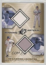 2002 SPx Winning Materials Combo Jerseys Jorge Posada David Wells #WM-WP 1o3