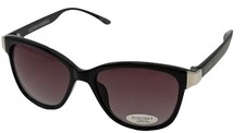 Ellen Tracy Womens Sunglass Black Plastic Soft Sqaure Gradient Lens ET566. 1