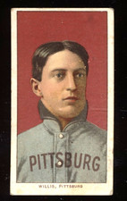 1909-11 T206 Vic Willis Sweet Caporal 350 Back Portrait RC VG