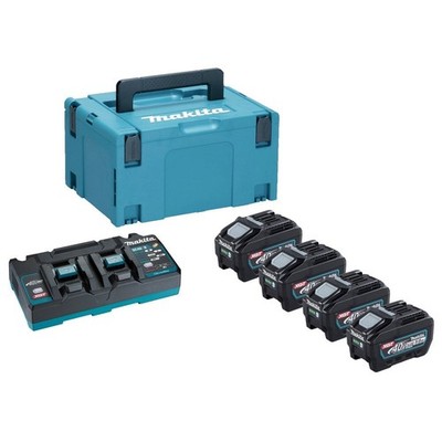 Makita 191U48-0 40V Akku Stromquelle Set 4 x 5Ah Akkus & Ladegerät