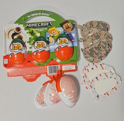 BOX AND WRAPPERS ONLY Kinder Joy MINECRAFT surprise egg figures toys 2026