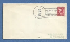 U.S.S. HOUSTON MAY 20,1936 CROSSING THE EQUATOR   NAVAL COVER