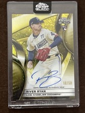 2025 Topps Chrome Black River Ryan Rookie  Auto Gold Mini-Diamond Refractor /50