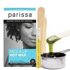 Parissa Natural Hard Wax Kit No Strip Hot Wax for Face Upper Lip Chin & Coarse