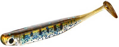 5 Stück Mikado FURYO - Gummifisch Hologramm Köder Barsch Zander 5cm #514