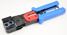 Pro Quality Ratcheting RJ45 and RJ12/11 Modular Plug Crimp Tool Stripper Cutter
