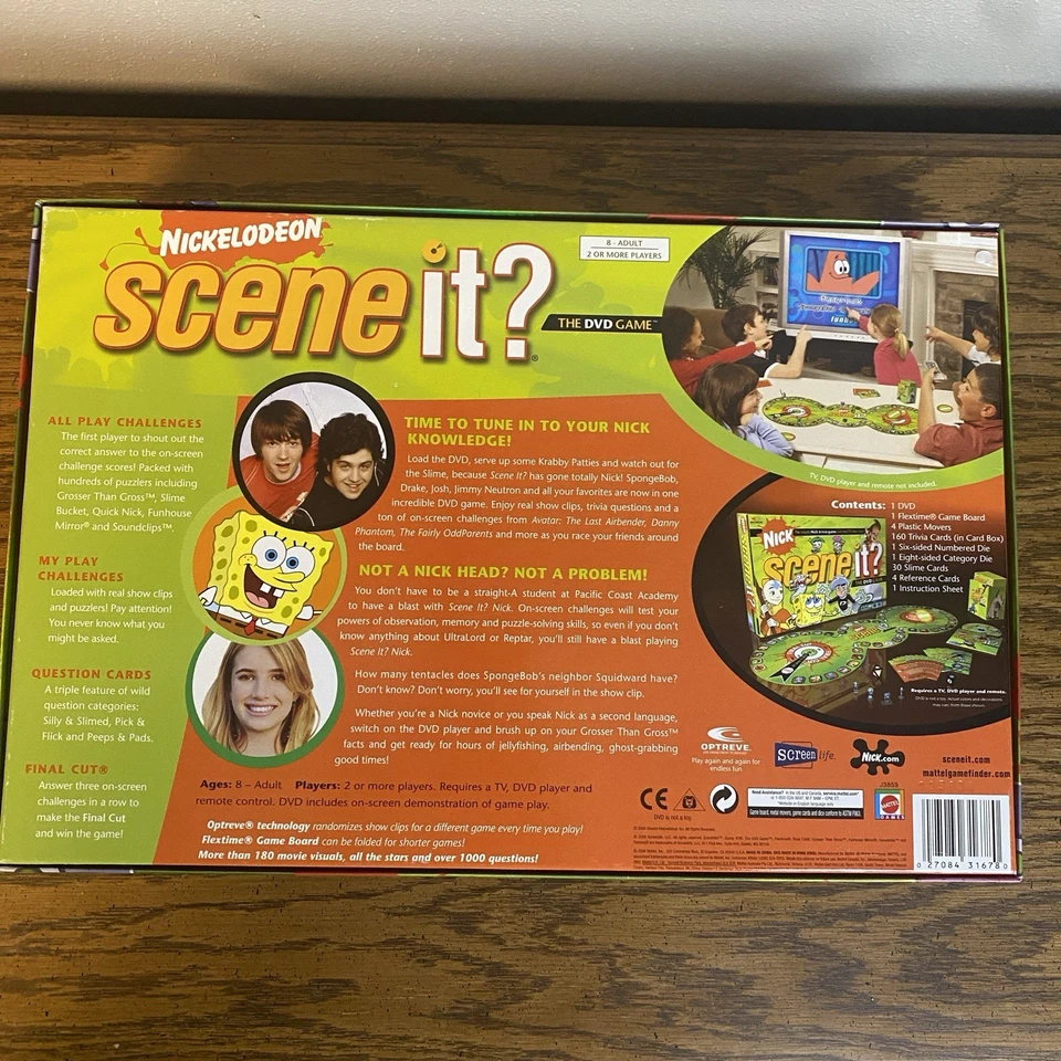 Amazing Condition!  Nickelodeon Scene It! Trivia DVD Board Game 2006 Edition - Image 3 of 4