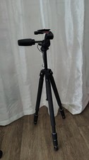 Sunpak PRO 523P Camera Tripod w/ Pan/Tilt Head, Adjustable Legs