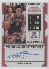 2020-21 Panini Contenders Draft Picks Tournament Ticket /10 Josh Green Auto 09gn