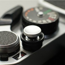 Concave Release shutter button Silver Color for Fujifilm Leica Camera