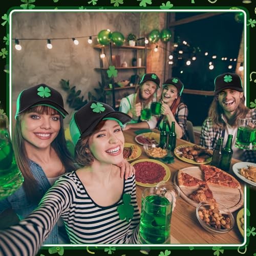 12 Pcs St. Patrick's Day Baseball Cap Shamrock Trucker Hat Adjustable Irish - Bild 6 von 6