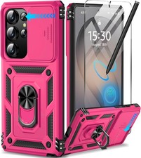 Samsung Galaxy S26 Ultra Case with Screen Protector  Slide Camera Lens Cover