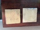 Set of Two 1981 Art Pottery Tiles 4.5" Square Deep Blue (gr) — photo 3