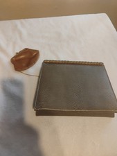 Vintage 1950s 60s Era Leather Evening Handle Clutch Please Read