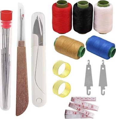 38Pcs Big Eye Hand Sewing Needles Kit with Threader Seam Ripper & Thimble