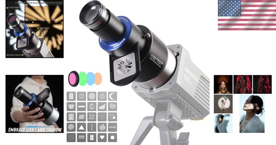 Photography Spotlight Attachment - Aputure/Godox Compatible - Image 2 of 4