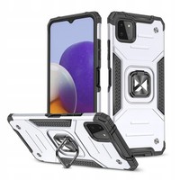Wozinsky Ring Armor HüLle FüR Samsung Galaxy A22 4G, Silber