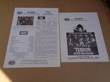 Ray Milland - Terror In Wax Museum 1973 UK Horror Campaign Book + Synopsis