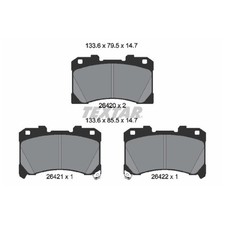 Satz Bremsbeläge Bremsklötze vorne für Toyota Yaris P21 | 780930