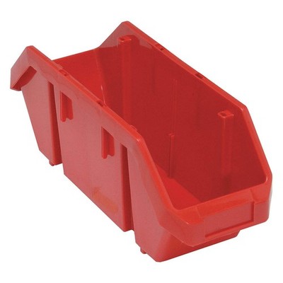 QUANTUM STORAGE SYSTEMS QP1867RD Cross-Stacking Bin,Red,PP,7 in 33Z276