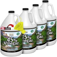 45% High Strength Vinegar with Funnel  - Multi-Purpose - 4 Gallons