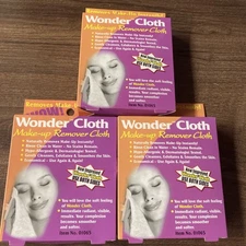 3 Pack!  Wonder Cloth Make-up Remover Cloth 11” x 8.5” Advanced Enterprises
