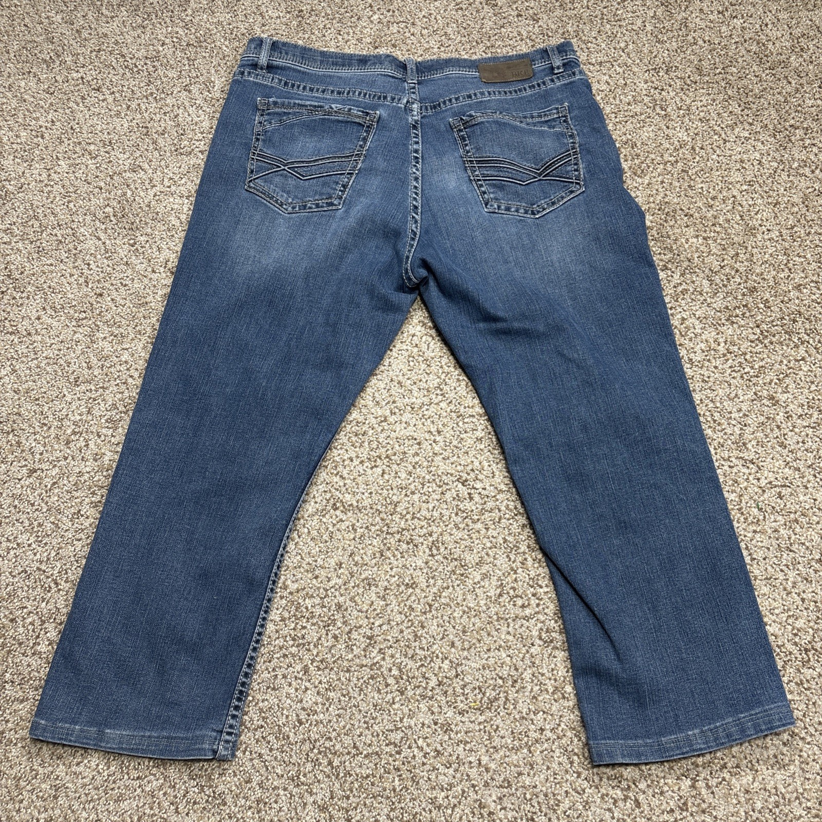 BKE Tyler Denim Jeans Mens 36x30 Fits 37 X 24.5 - View 13