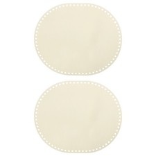 2Pcs Wooden Basket Bottom, 9.84x11.81" Oval Blank Wood Base Crochet Basket