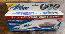 Zippy Power Scissors Battery Operated Electric Fabric Paper Cutter Tool As Seen