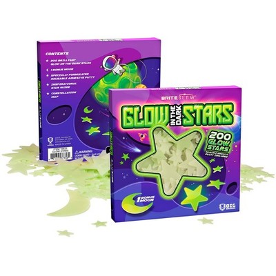200 PK Green Glow in The Dark Stars for Ceiling 200 Piece Set, 