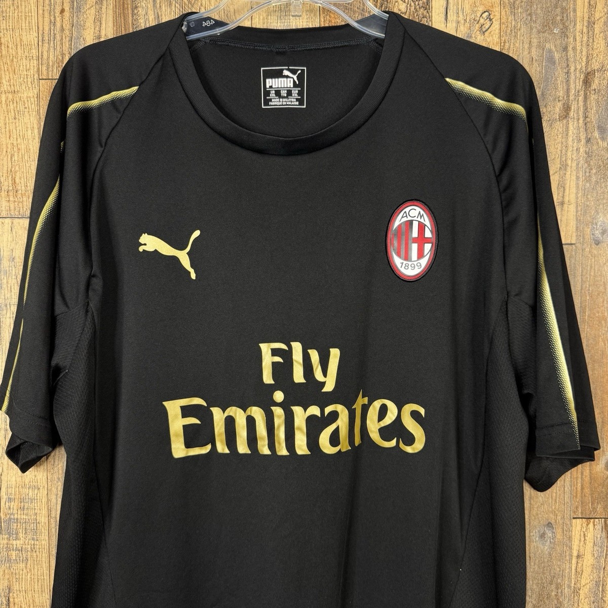 AC Milan Training Soccer Football Jersey Puma 754459-01 Men's 2XL