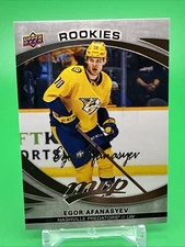 Egos Afanasyev 2023-24 Upper Deck MVP #245 Silver Script Predators FREE SHIPPING