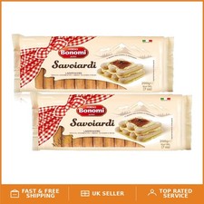 2 Packs of Light and Crisp Savoiardi Lady Fingers - Perfect for Desserts and Tea